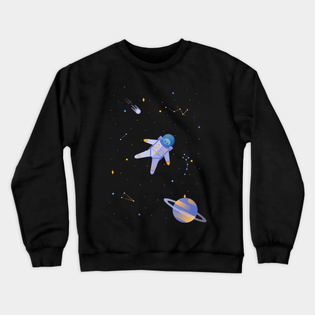 Lost in Vacuum Crewneck Sweatshirt by BadOdds